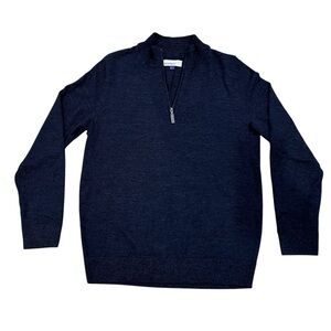 /artefact/ Merino Wool Quarter Zip Sweater – Size M – Navy